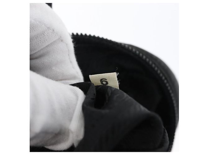 PRADA Borsa a mano in nylon nero argento Auth BA10663 - vista 24