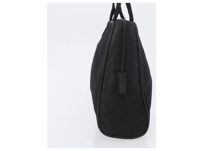 PRADA Borsa a mano in nylon nero argento Auth BA10663 - vista 4