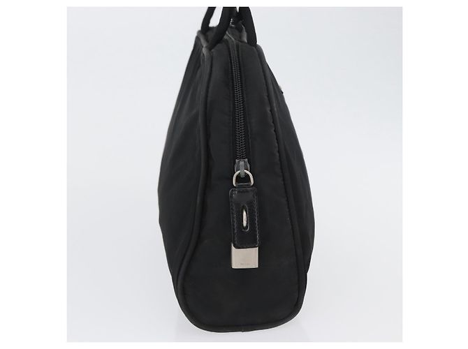 PRADA Borsa a mano in nylon nero argento Auth BA10663 - vista 5