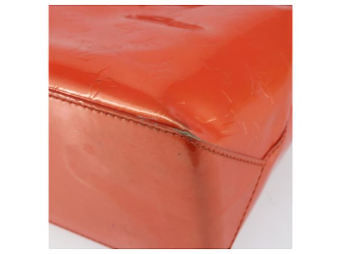 LOUIS VUITTON Borsa Wilshire PM Monogram Vernis Arancione Tramonto M93644 Auth BA10354 - vista 12