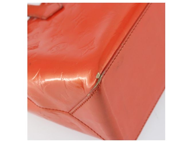 LOUIS VUITTON Borsa Wilshire PM Monogram Vernis Arancione Tramonto M93644 Auth BA10354 - vista 13