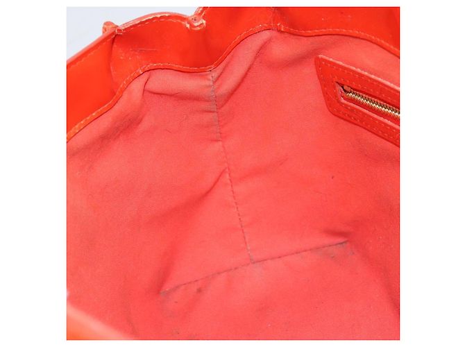LOUIS VUITTON Borsa Wilshire PM Monogram Vernis Arancione Tramonto M93644 Auth BA10354 - vista 23