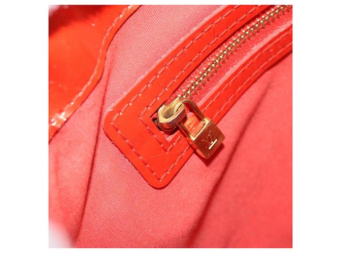 LOUIS VUITTON Borsa Wilshire PM Monogram Vernis Arancione Tramonto M93644 Auth BA10354 - vista 24