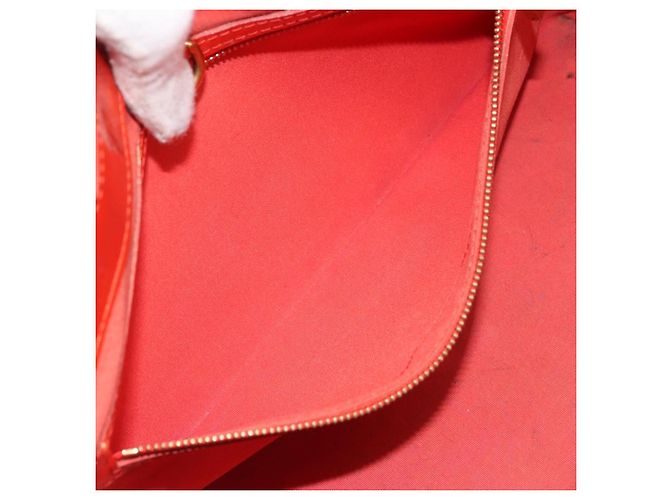 LOUIS VUITTON Borsa Wilshire PM Monogram Vernis Arancione Tramonto M93644 Auth BA10354 - vista 25