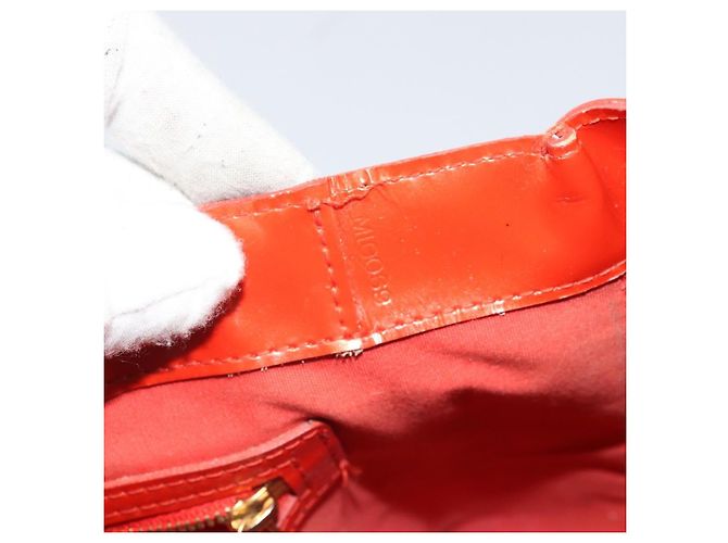 LOUIS VUITTON Borsa Wilshire PM Monogram Vernis Arancione Tramonto M93644 Auth BA10354 - vista 26