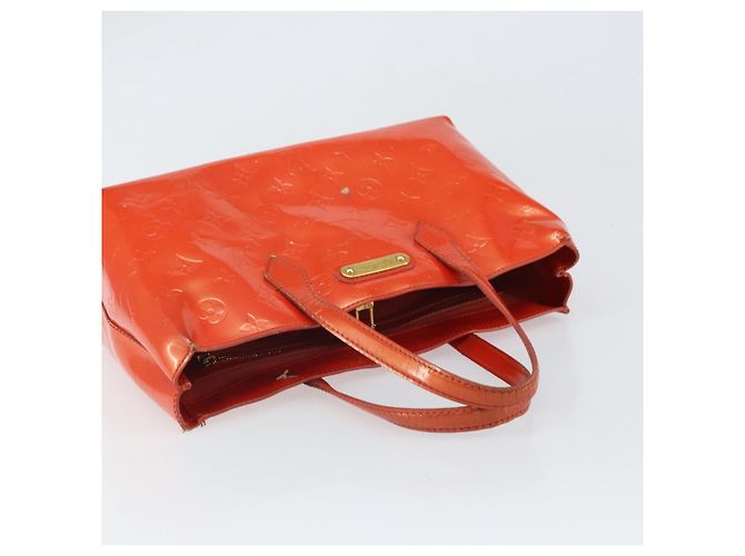 LOUIS VUITTON Borsa Wilshire PM Monogram Vernis Arancione Tramonto M93644 Auth BA10354 - vista 6