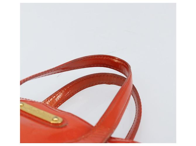 LOUIS VUITTON Borsa Wilshire PM Monogram Vernis Arancione Tramonto M93644 Auth BA10354 - vista 8
