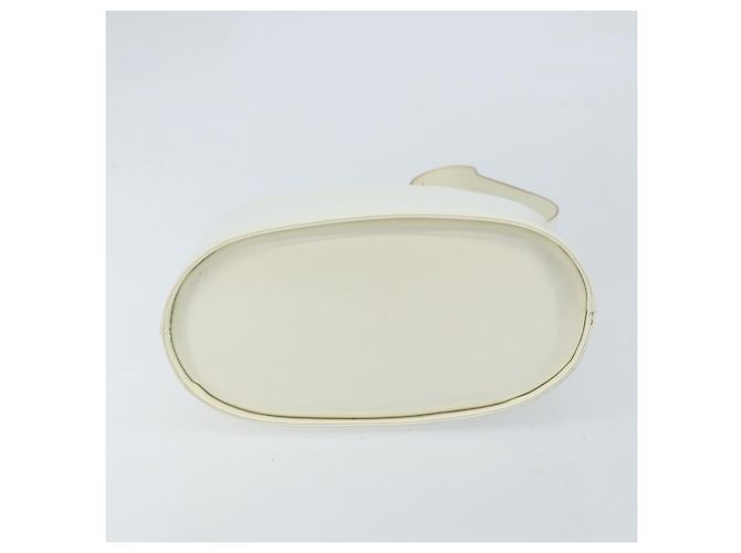 Borsa a Spalla Vala in Pelle Bianca e Argento di Salvatore Ferragamo Auth BA10620 Bianco - vista 10