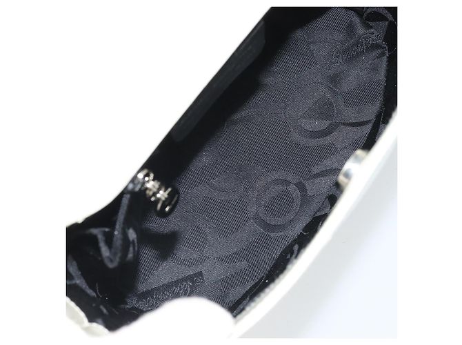 Borsa a Spalla Vala in Pelle Bianca e Argento di Salvatore Ferragamo Auth BA10620 Bianco - vista 17