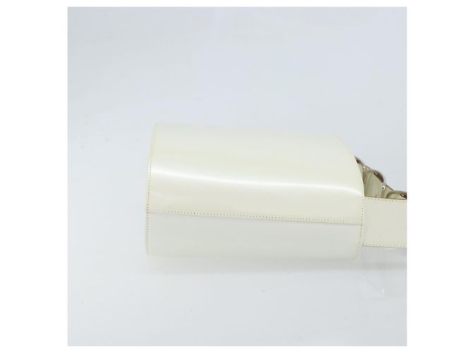 Borsa a Spalla Vala in Pelle Bianca e Argento di Salvatore Ferragamo Auth BA10620 Bianco - vista 4