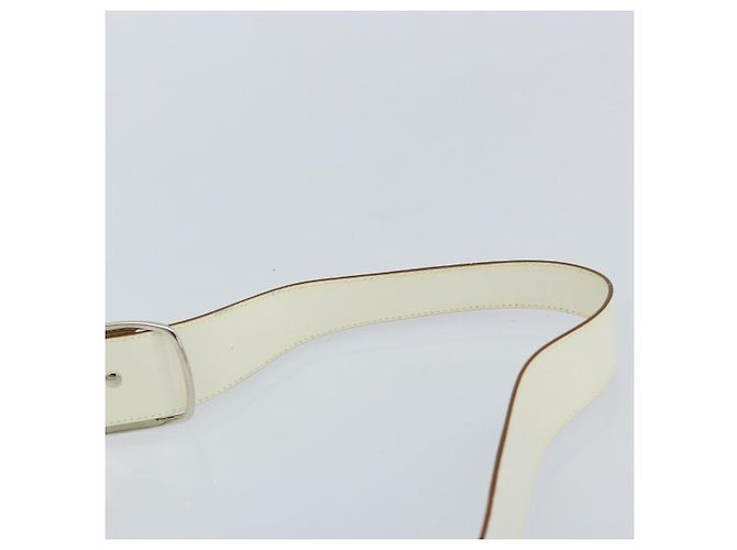 Borsa a Spalla Vala in Pelle Bianca e Argento di Salvatore Ferragamo Auth BA10620 Bianco - vista 9