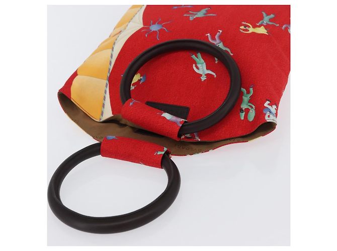 Bulgari Borsa a Mano BVLGARI Satin Rosso Auth BA10772 - vista 6