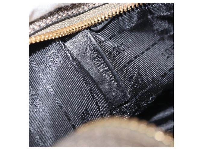 LOEWE Amazonas Borsa a Mano in Pelle Oro Auth bs33234 - vista 12