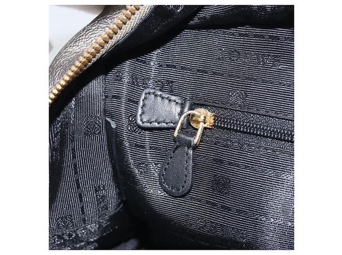 LOEWE Amazonas Borsa a Mano in Pelle Oro Auth bs33234 - vista 22