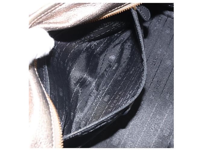 LOEWE Amazonas Borsa a Mano in Pelle Oro Auth bs33234 - vista 23