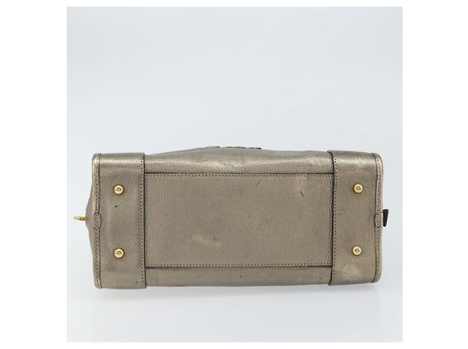 LOEWE Amazonas Borsa a Mano in Pelle Oro Auth bs33234 - vista 5