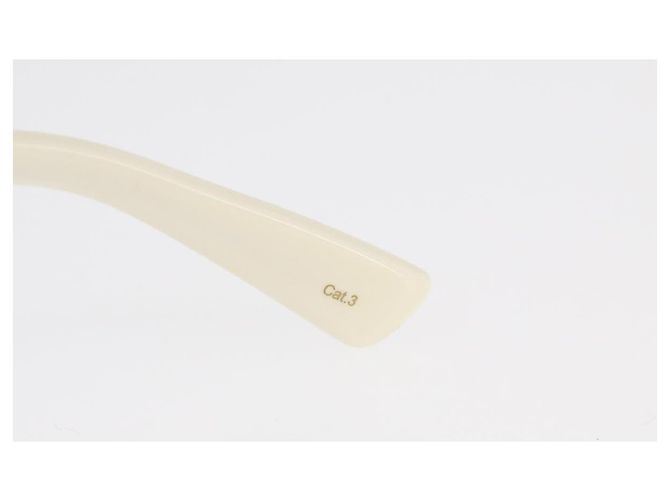 Gafas de sol GUCCI de plástico blancas Auth BA10540A Blanco - vista 13