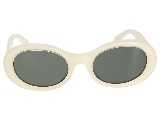 Gafas de sol GUCCI de plástico blancas Auth BA10540A Blanco - vista 2