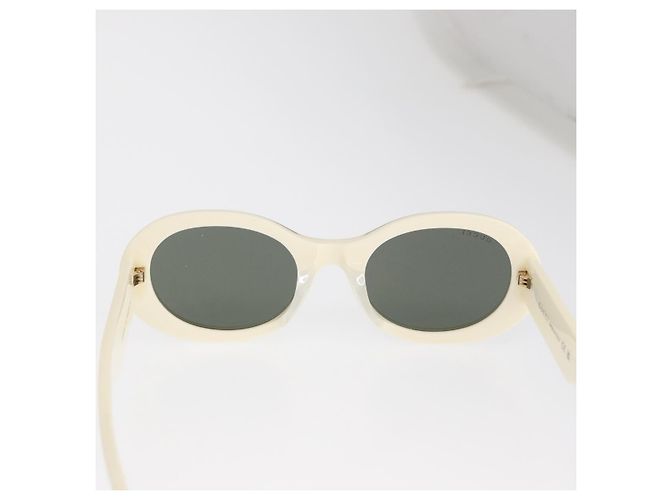 Gafas de sol GUCCI de plástico blancas Auth BA10540A Blanco - vista 3