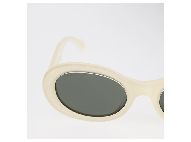 Gafas de sol GUCCI de plástico blancas Auth BA10540A Blanco - vista 4