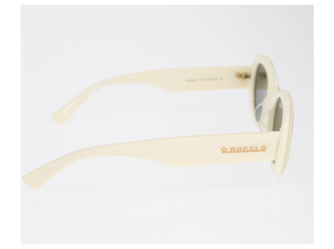 Gafas de sol GUCCI de plástico blancas Auth BA10540A Blanco - vista 6