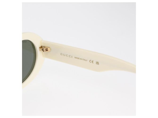 Gafas de sol GUCCI de plástico blancas Auth BA10540A Blanco - vista 9