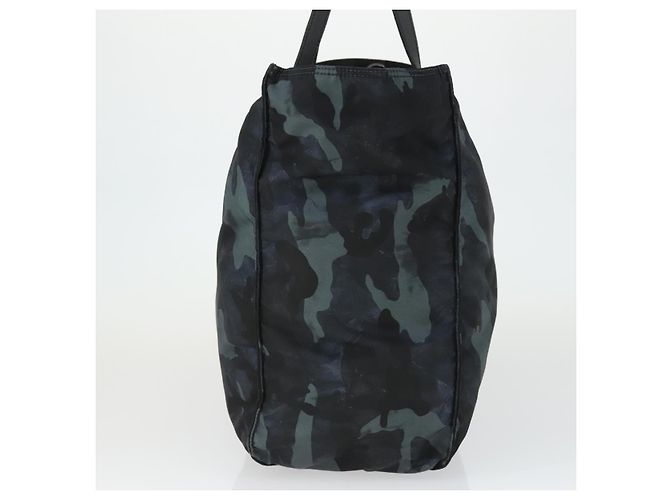 PRADA Borsa Tote Camouflage in Nylon Argento Auth 168538 - vista 5