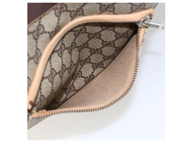 Borsa tote in PVC beige e rosso della linea Sherry GG Supreme di GUCCI Auth ti3662 - Ansicht 19