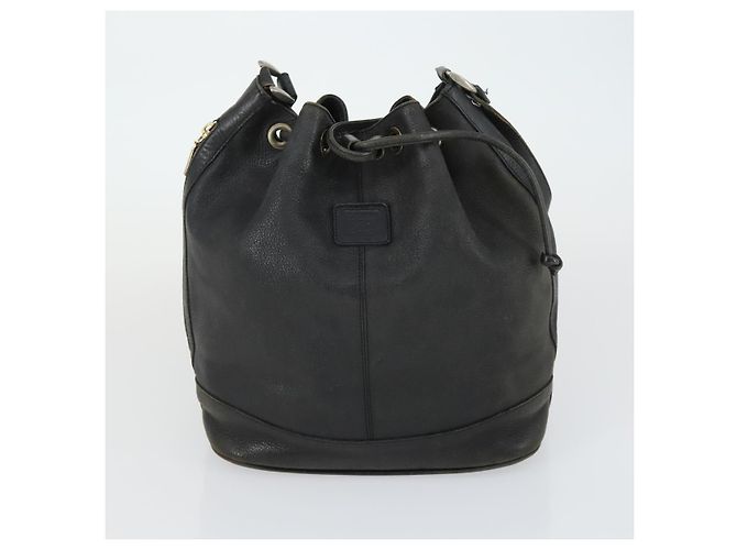 Bolsa de Ombro de Couro BALLY Burberrys 2 Peças Preta Auth ka2315 Preto - vista 10