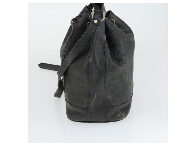 Bolsa de Ombro de Couro BALLY Burberrys 2 Peças Preta Auth ka2315 Preto - vista 12