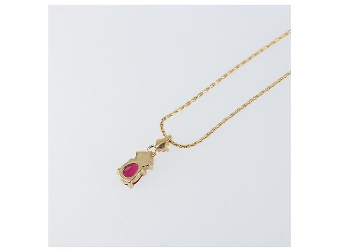 Collana in pietre colorate e strass Christian Dior metallo oro Auth am10778V D'oro - vista 10