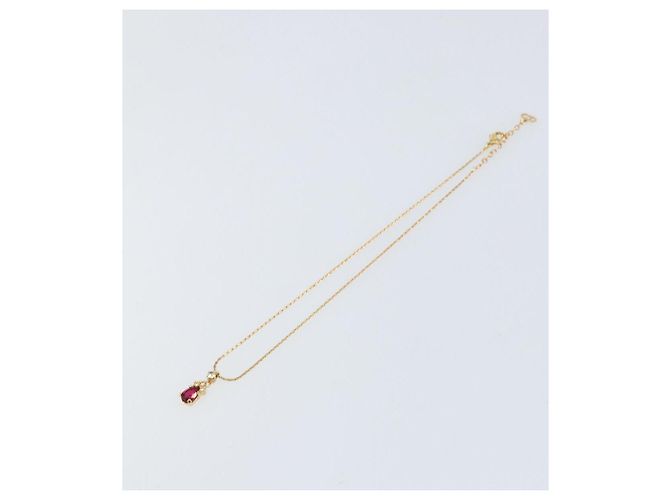 Collana in pietre colorate e strass Christian Dior metallo oro Auth am10778V D'oro - vista 2