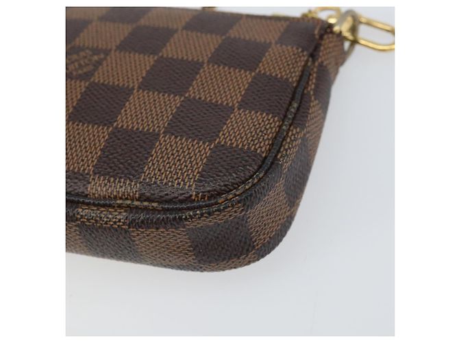 LOUIS VUITTON Mini Pochette Pouch Damier Ebene T&B N58011 Auth 171153 - vista 16