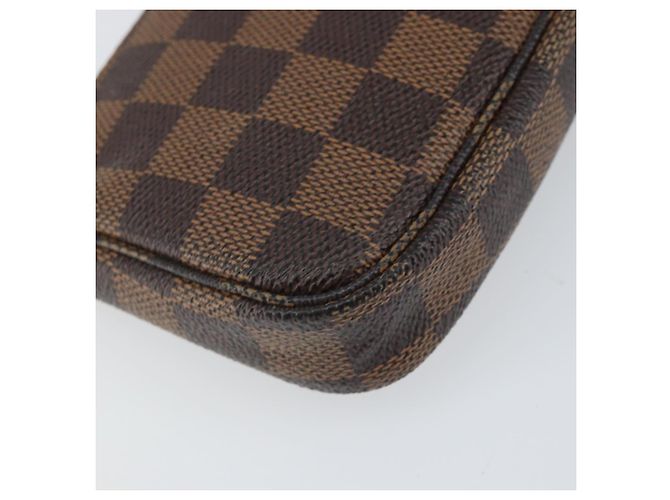 LOUIS VUITTON Mini Pochette Pouch Damier Ebene T&B N58011 Auth 171153 - vista 17