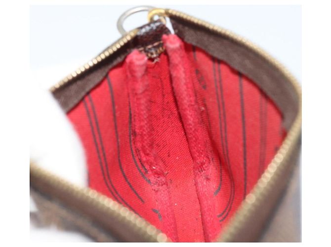 LOUIS VUITTON Mini Pochette Pouch Damier Ebene T&B N58011 Auth 171153 - vista 18