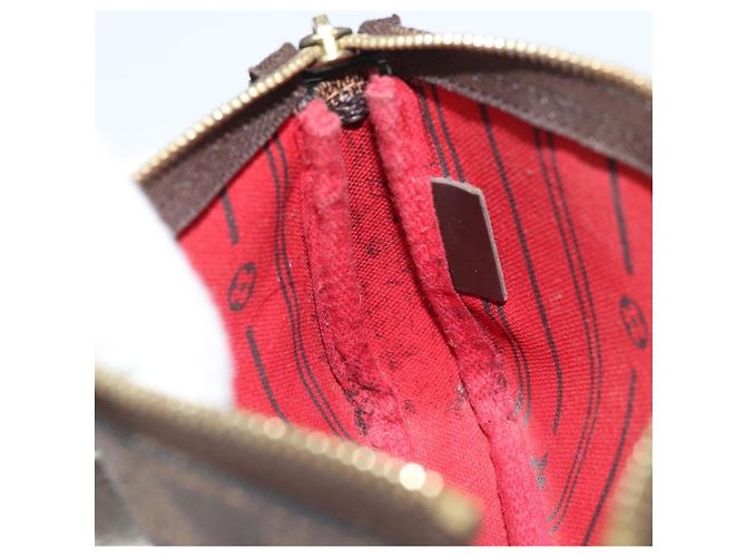 LOUIS VUITTON Mini Pochette Pouch Damier Ebene T&B N58011 Auth 171153 - vista 19