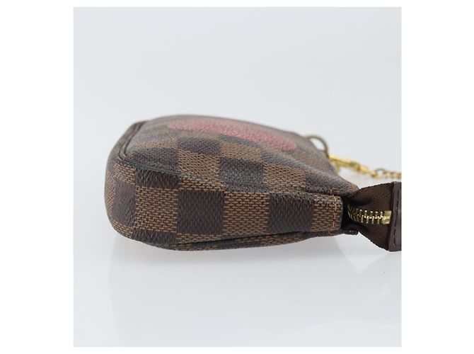 LOUIS VUITTON Mini Pochette Pouch Damier Ebene T&B N58011 Auth 171153 - vista 3
