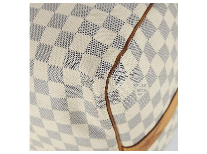 LOUIS VUITTON Borsa Boston Keepall Bandoulière 55 Damier Azur N41429 Auth 166321 - vista 18