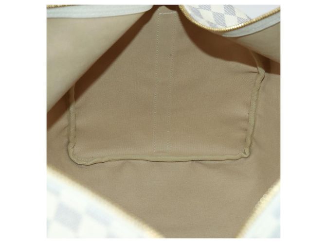LOUIS VUITTON Borsa Boston Keepall Bandoulière 55 Damier Azur N41429 Auth 166321 - vista 23