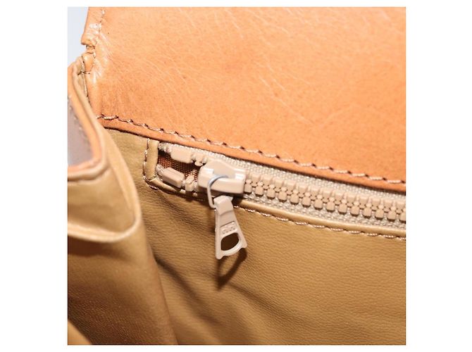 Céline Borsa a Spalla in Tela Macadam CELINE in Pelle PVC Marrone Oro Auth 172001 D'oro - vista 20