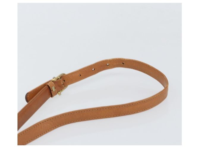 Céline Borsa a Spalla in Tela Macadam CELINE in Pelle PVC Marrone Oro Auth 172001 D'oro - vista 8