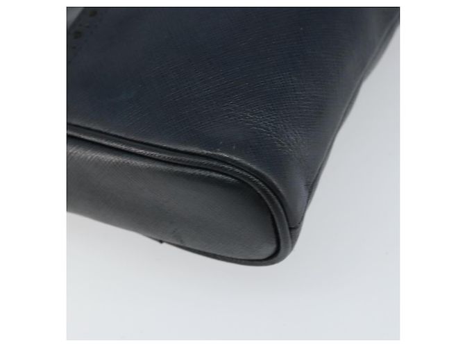 Borsa a Spalla Christian Dior in Pelle Blu Navy Oro Auth bs33276 D'oro - vista 11