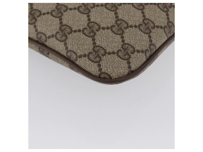 Borsa Sherry Line GG Supreme Web di GUCCI in PVC beige e oro 904 02 047 Auth BA10668 D'oro - vista 10
