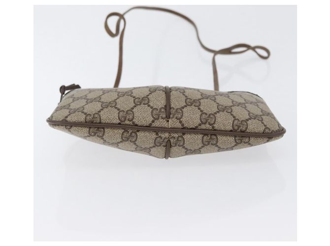 Borsa Sherry Line GG Supreme Web di GUCCI in PVC beige e oro 904 02 047 Auth BA10668 D'oro - vista 9