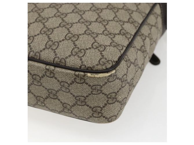 Gucci Borsa a Spalla GG Supreme PVC Beige Oro 201448 Auth ti3728 D'oro - vista 12
