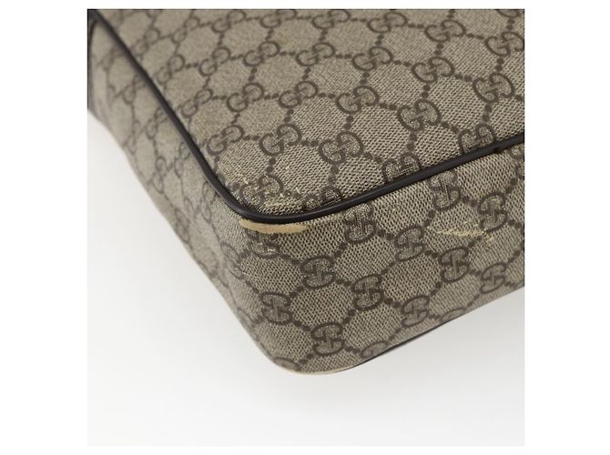 Gucci Borsa a Spalla GG Supreme PVC Beige Oro 201448 Auth ti3728 D'oro - vista 13