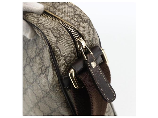 Gucci Borsa a Spalla GG Supreme PVC Beige Oro 201448 Auth ti3728 D'oro - vista 14