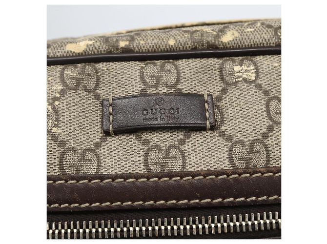 Gucci Borsa a Spalla GG Supreme PVC Beige Oro 201448 Auth ti3728 D'oro - vista 15