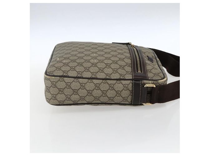 Gucci Borsa a Spalla GG Supreme PVC Beige Oro 201448 Auth ti3728 D'oro - vista 5