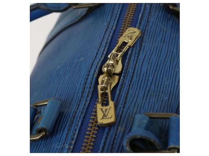 LOUIS VUITTON Epi Keepall 50 Borsa Boston Vintage Blu M42965 LV Auth 163435 - vista 10